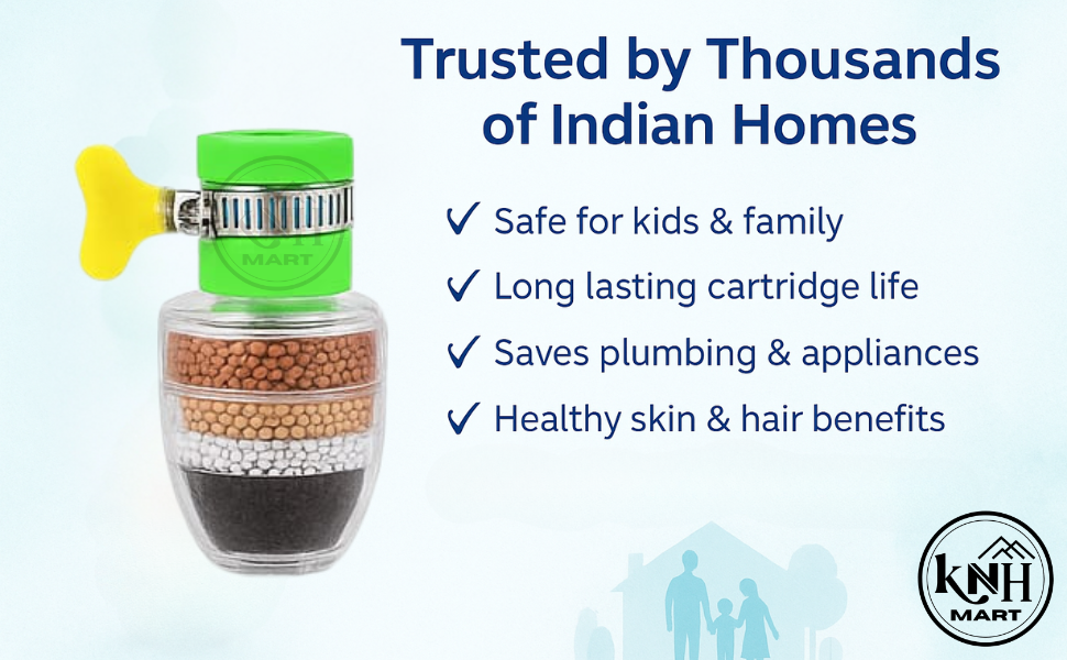 Tap Water Filter of 5 Stages and Dust absorber of 3 Candles inside the Filter