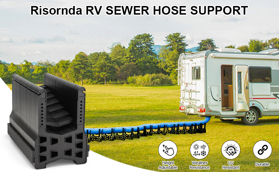 Risornda RV Sewer Hose Support 20FT, Sewer Hose Support for