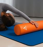 Adjustable Air Roller Orange - Inflatable Fitness Yoga Roller for Men and Women, Leg and Back Rol...