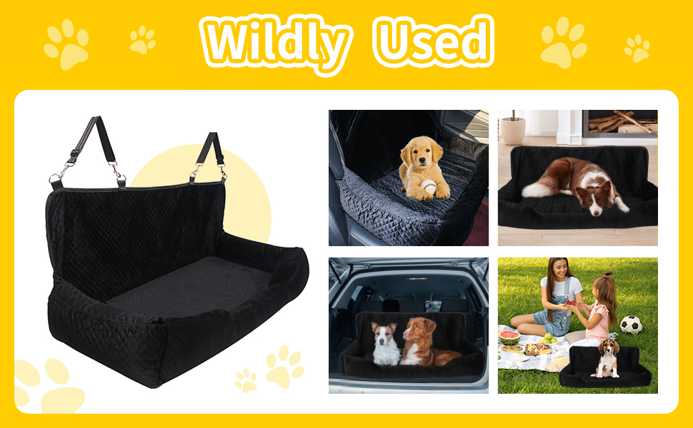 Dog Car Seat for Large Dogs Under 100LBS or 2 Medium Dogs