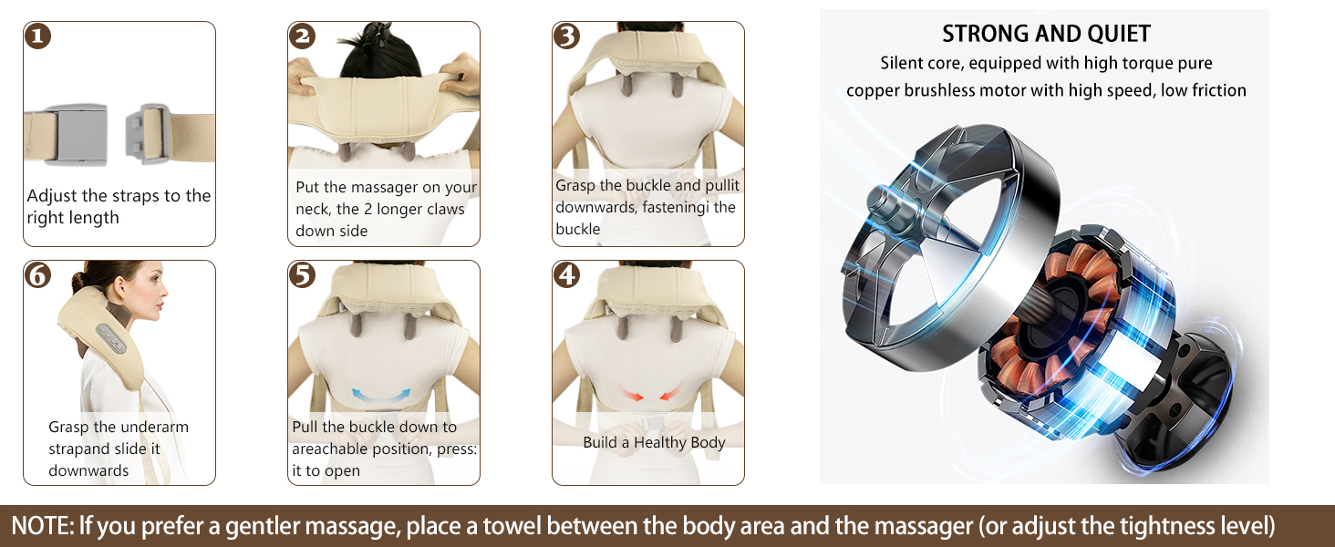 neck massager back massager back massage back massager with heat masajeador de espalda y cuello