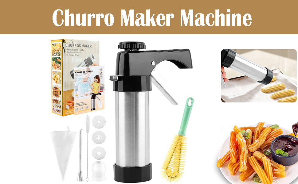 【★】チュロスメーカー/CHURRO MAKER、絞り機 Amazon.com: Churro Maker Machine,Stainless Steel Churro