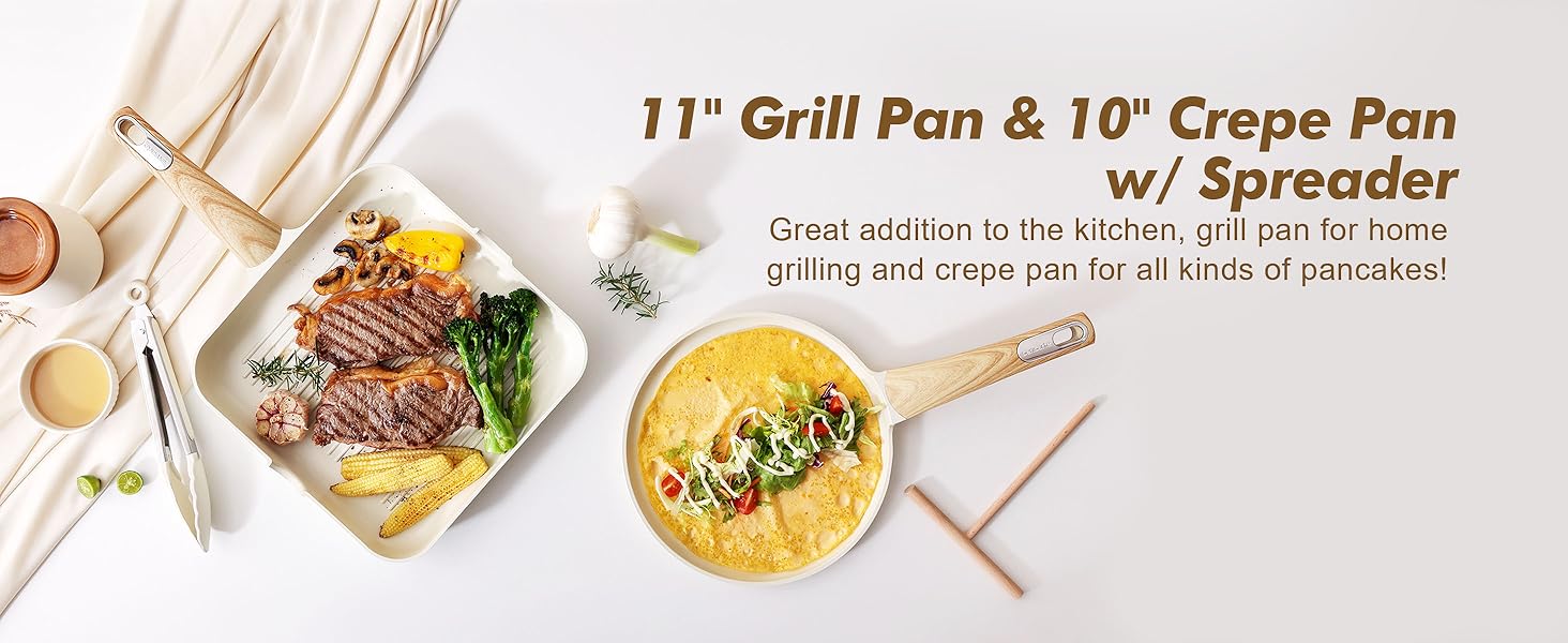 pan protector and utensils pot sets for cooking nonstick healthy ceramic cookware set