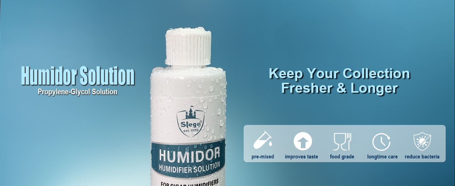 Cigar Humidor Solution & Humidifier KIT for Humidor Cigar Box, Includes