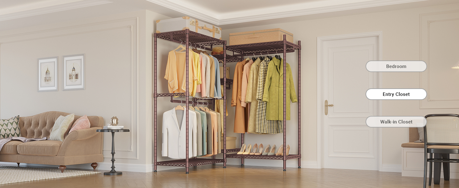 corner closet system