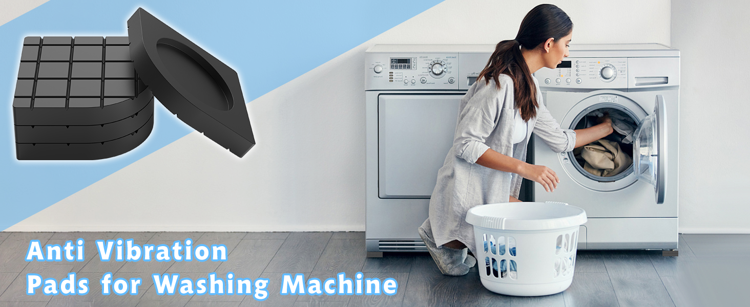 SEISSO Anti Vibration Pads for Washing Machine, Anti Skid