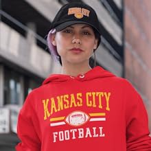 Kansas City football mens hoodie and hat