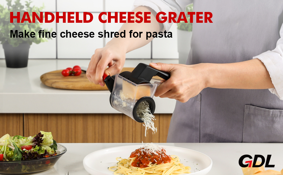 Rotary Cheese Grater, Handheld Cheese Grater for Kitchen