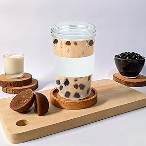 glass smoothie cup