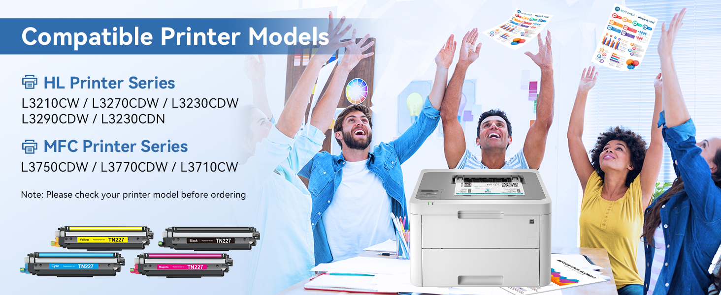 tn227 high yield toner cartridge 4 pack