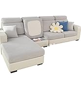 MIFXIN Magic Sofa Cover Couch Cushion Covers Stretch Universal Elastic L Shape Sofa Sectional Cus...