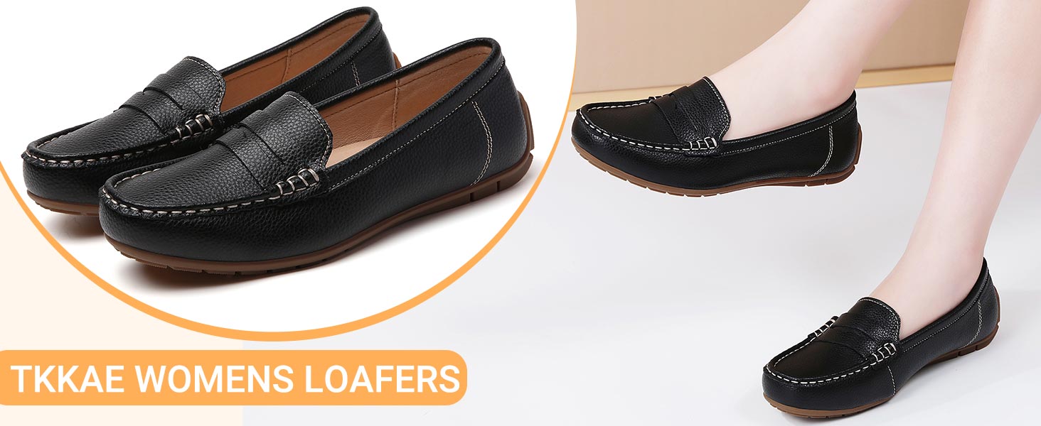 black penny loafers for women