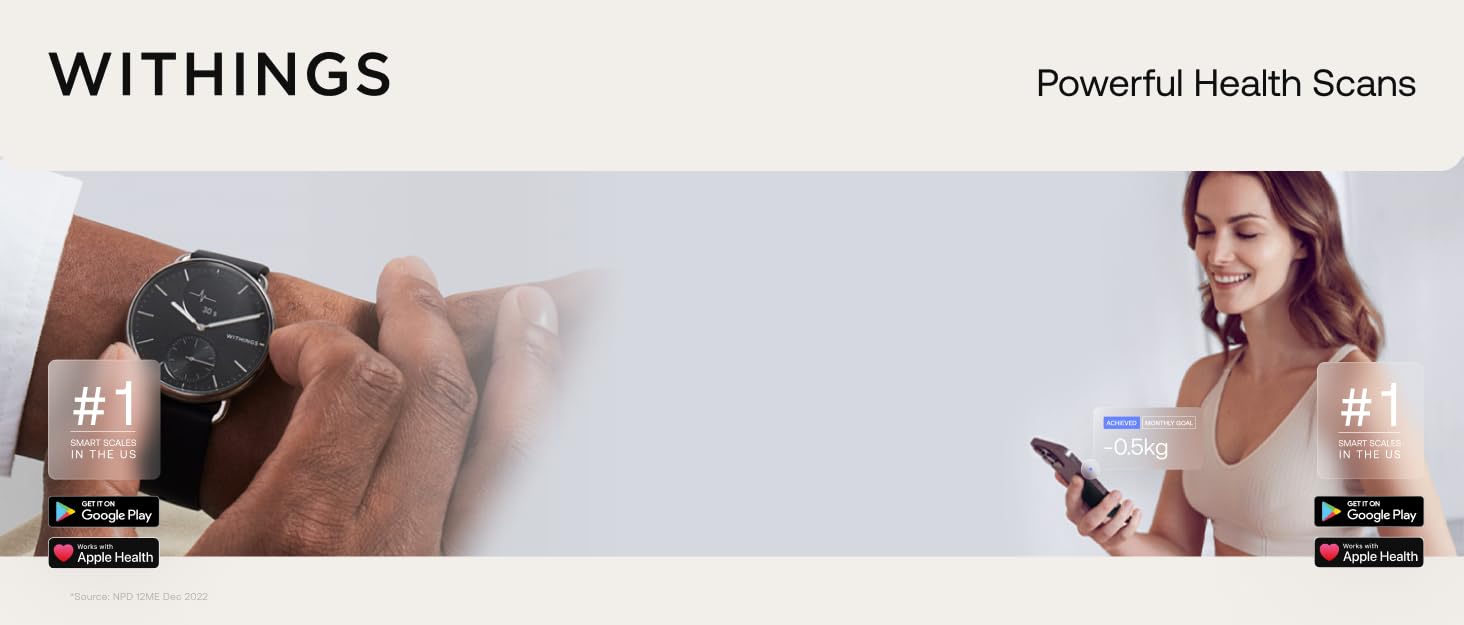 withings, smart scale, smartwatch