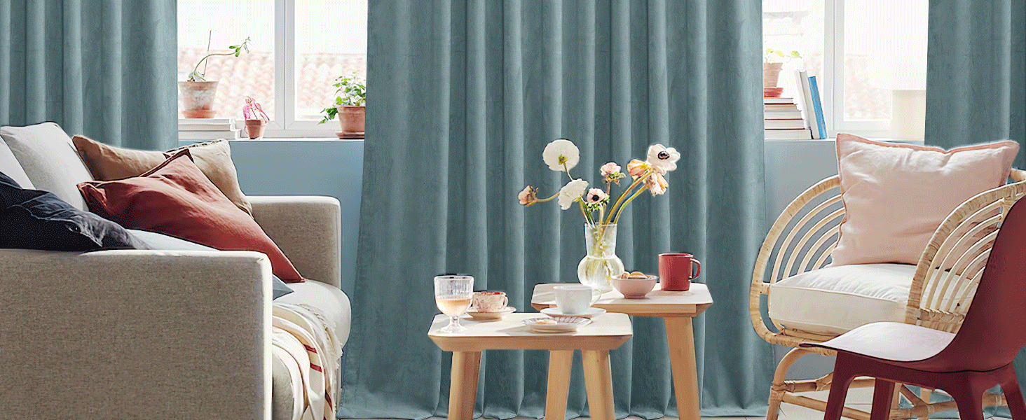 100% blackout velvet curtains
