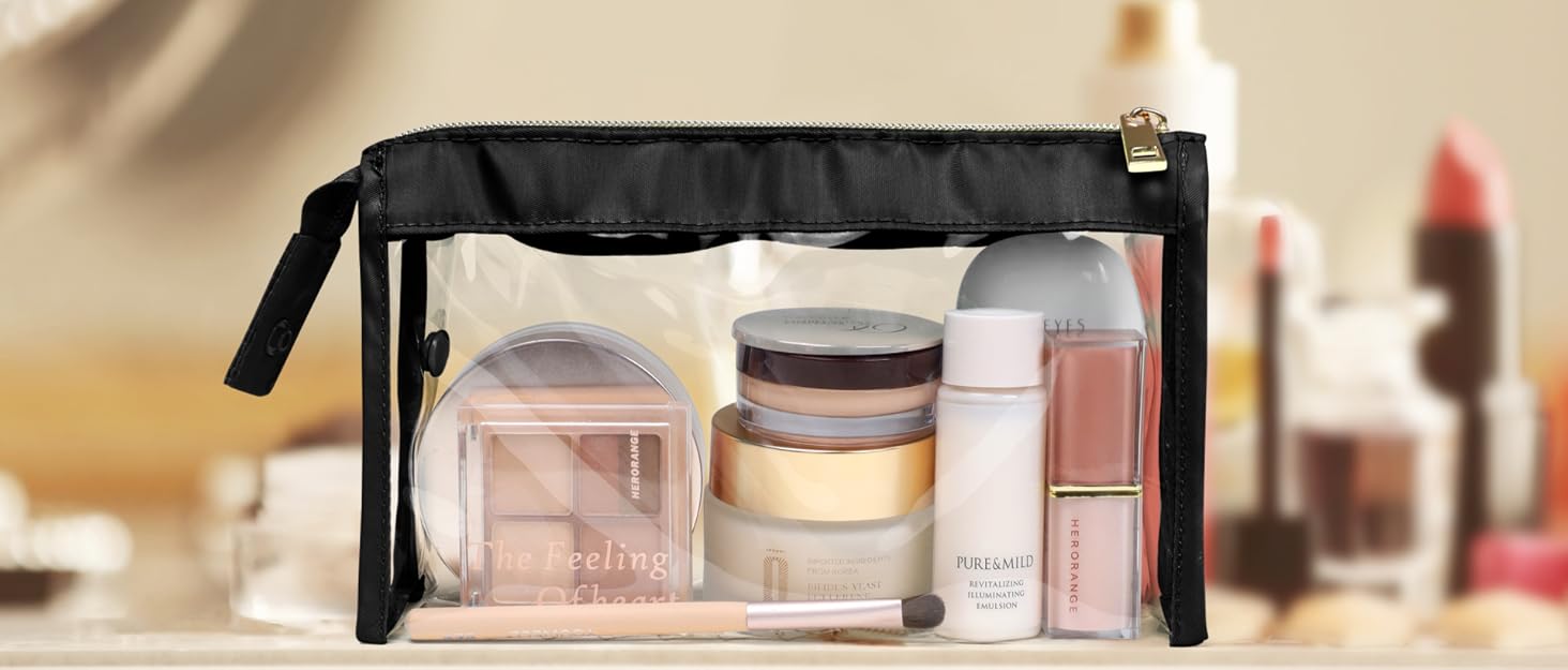 clear makeup bag