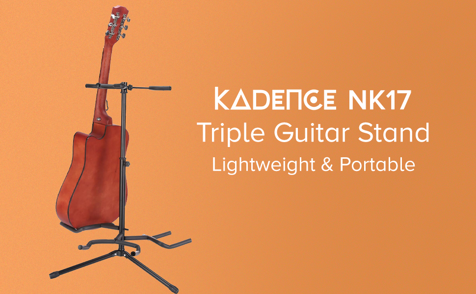 Kadence Instruments Accessories (NK17 Triple Guitar Stand) 122 NK17 Triple Guitar Stand
