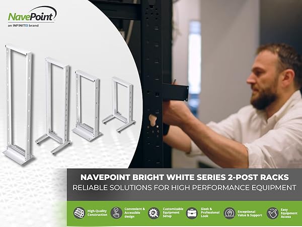 棚2 Amazon.com: NavePoint 25U 2 Post Rack Open Frame Server Rack
