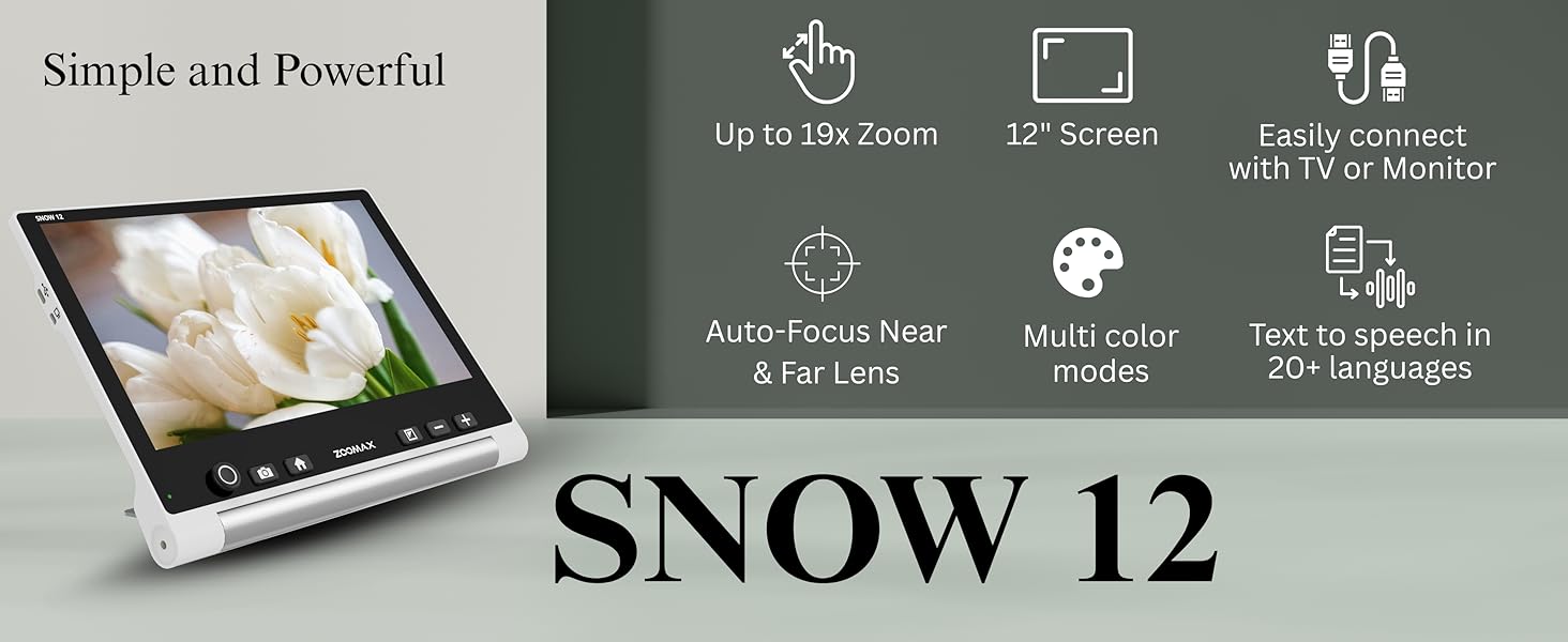 zoomax portable video magnifier