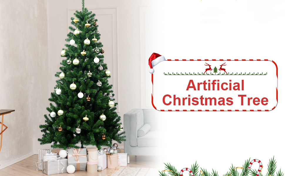 49Ft Christmas Tree NotPrelit Artificial PVC Large Green
