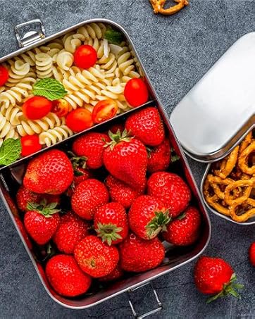 stainless steel lunch box metal bento box storage container 5 compartments leak proof