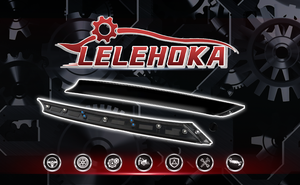 LELEHOKA Windshield APillar Trim Molding Front Driver and