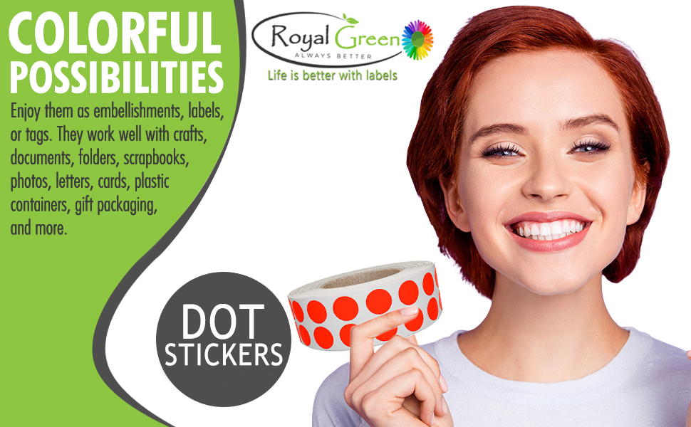 Royal Green Color Coding Labels 17mm Light Blue Circle Sticker Dots Rolls (11/16