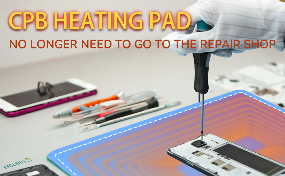 Spolehli Cpb Heating Pad with Builtin Led Light, Fast Heat