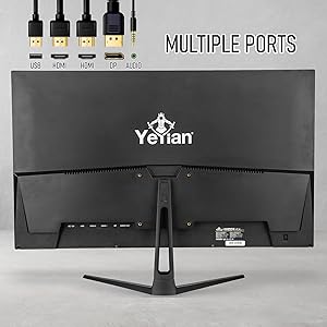 YEYIAN ODRAZ 27” PC Gaming Frameless 4K UHD HDR Monitor 3840x2160 IPS Panel, 1 Billion Colors, Low