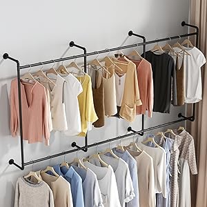 industrial pipe clothing rack