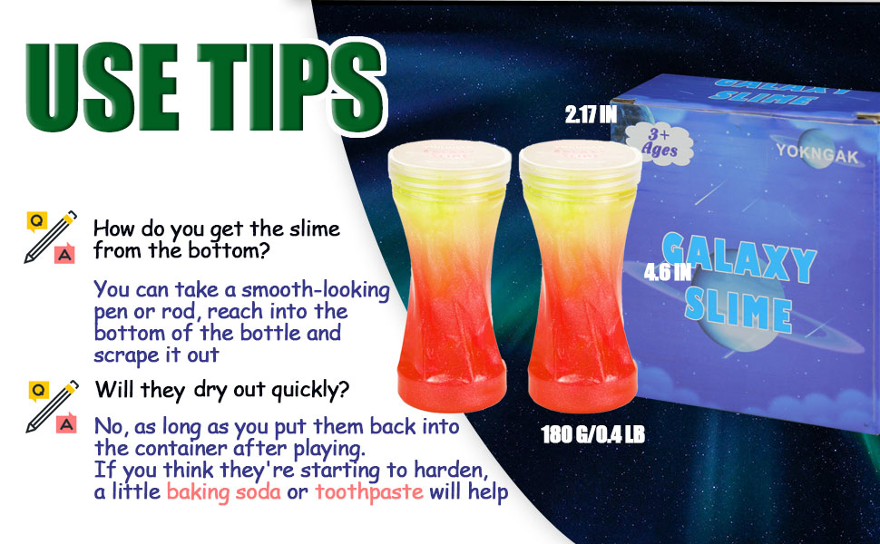 GHOBROFY Galaxy Slime 2 Pack