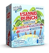 Wyler's Light Island Punch Singles to Go, Variety Pack, Fruity Red Punch, Purple Berry Wave, Berr...