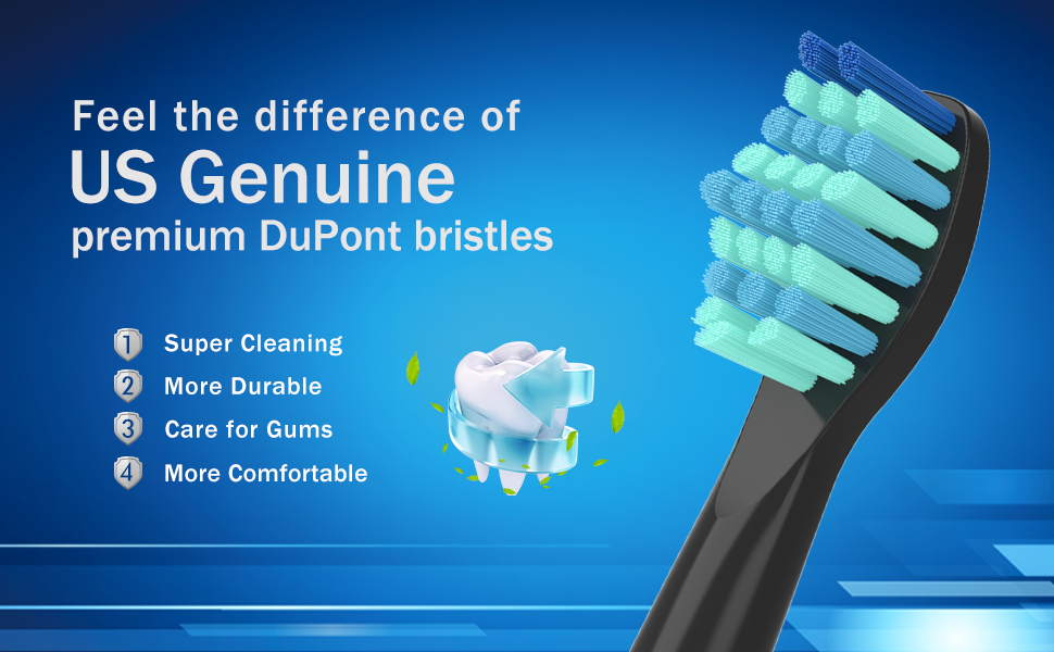 HOFAM Toothbrush Replacement Heads Compatible with Fairywill Electric