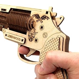 木製トイガン 3点セット　リボルバー　ベレッタ　マシンガン　ゴム鉄砲　おもちゃ 木製トイガン 3点セット リボルバー ベレッタ マシンガン ゴム