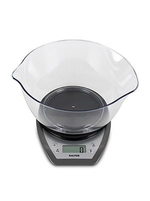 Salter 1024 Electronic Kitchen Scales with Dual Pour Mixing Bowl