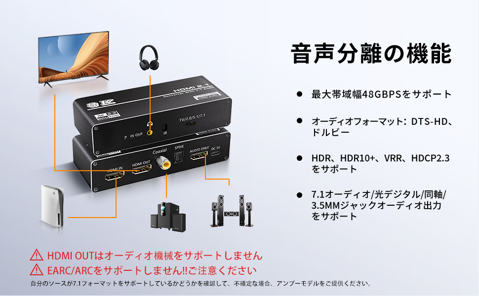 Amazon | avedio links 8K HDMI音声分離器 | avedio links | AV