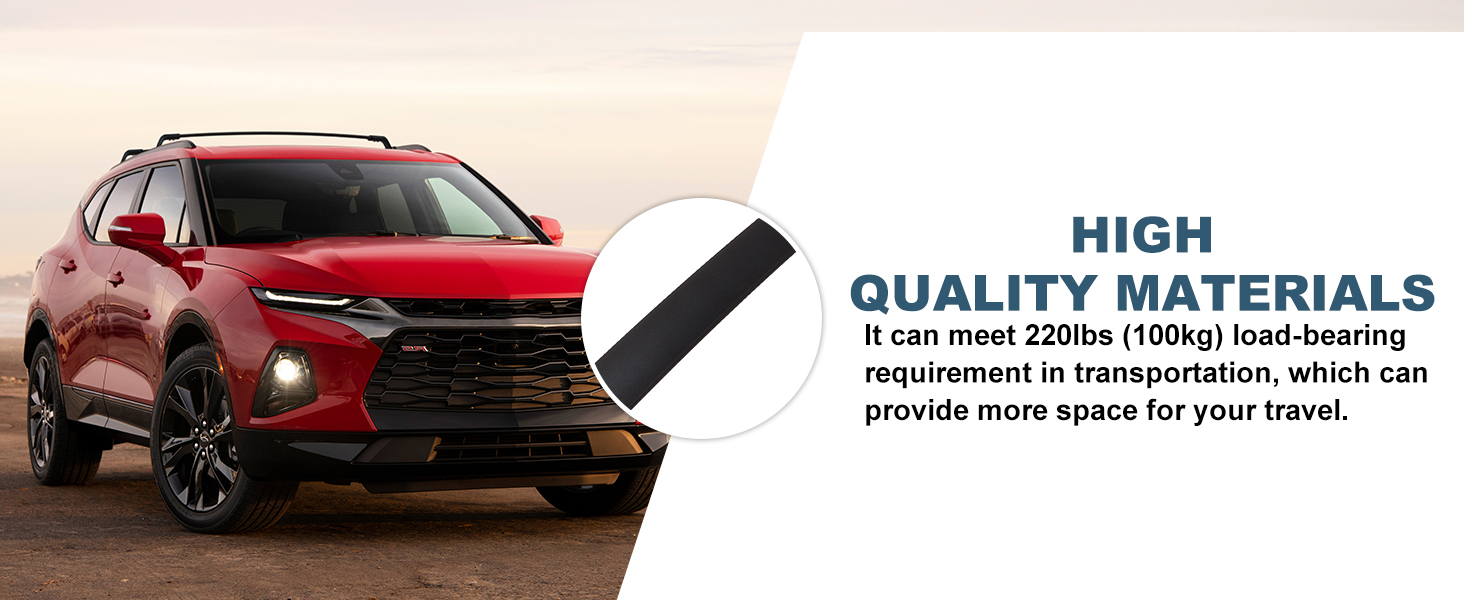 Chevrolet Chevy Blazer 2019 2020 2021 2022 2023 2024 Black Crossbars Luggage Carrier Bars