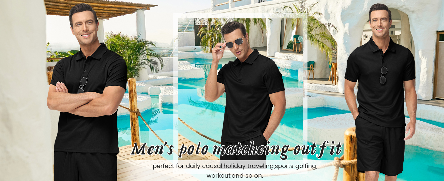 mens casual set
