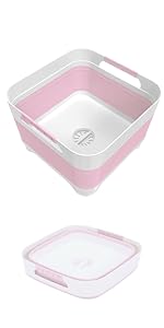 Scolapiatti pieghevole GIMWA rosa