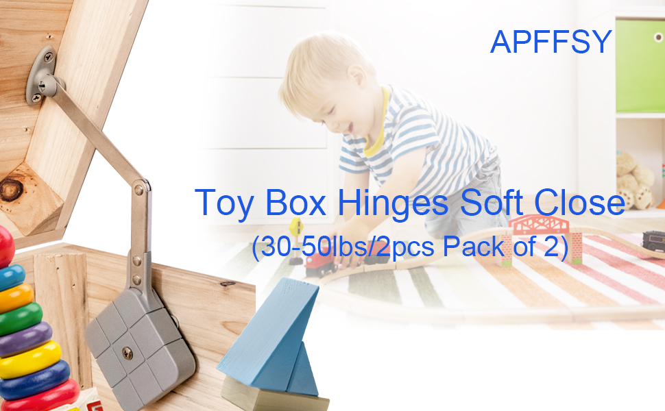 Toy Box Hinges Soft Close APFFSY Chest Hinges (Support 1522lbs/1