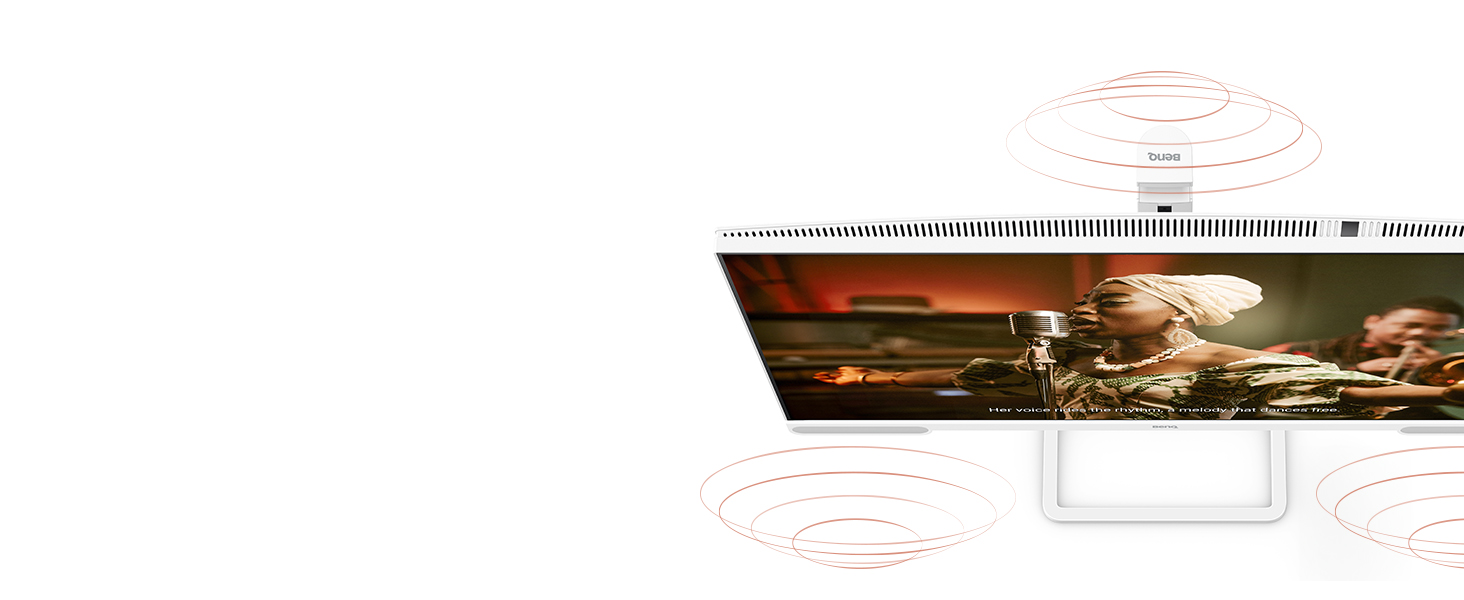 2.1 Channel Built-in Speakers Add More Dimensions to Sound