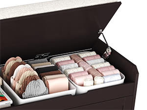 Lift top storage