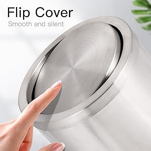 small trash can with lid