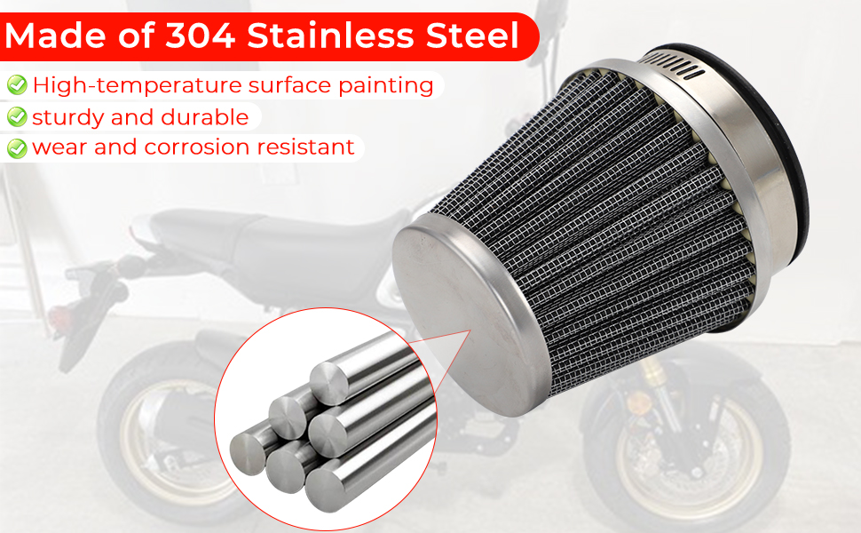 ari★ Amazon.com: MotoParty Short Ram Air Filter Intake Kit