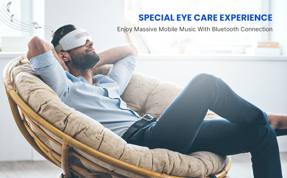 eye massager with vision window