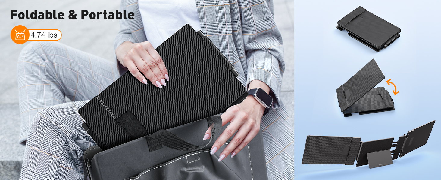 TJICHIHEAT Laptop Screen Extender S3 portable and foldable