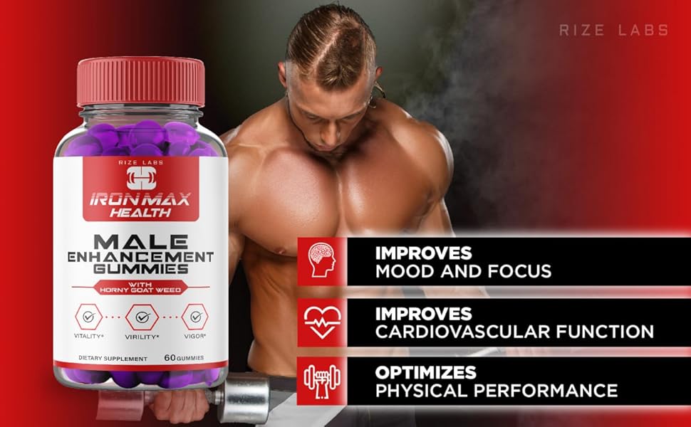 Iron Max Health Gummies, Iron Max Health Extra Strength Pills for Men, Iron Max
