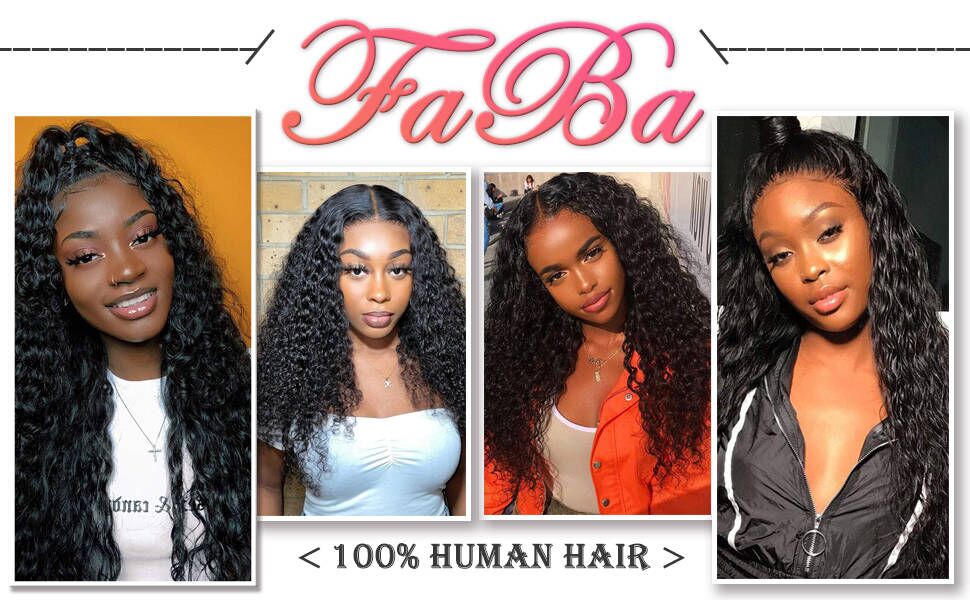 Curly lace front human hair wigs