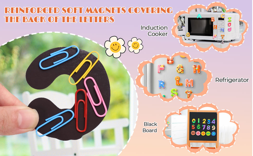 Letters Numbers,Large Size Fridge for Kids