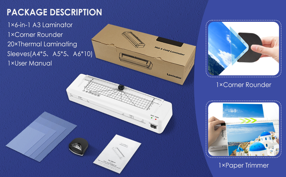 A3 Laminator Raycial 13 inches Thermal Laminator with 20 Laminating