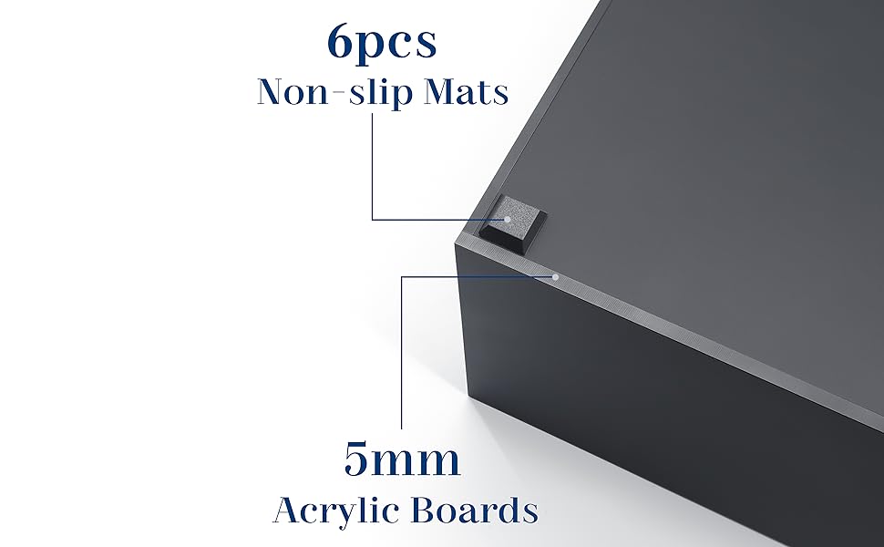 WINKINE Cologne Organizer for Men, Acrylic Display Stand